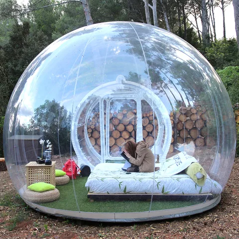 3 м уличные огромные надувные игрушки пузырьковая Палатка Большой DIY дом двор Кемпинг домик воздушный пузырь прозрачная палатка