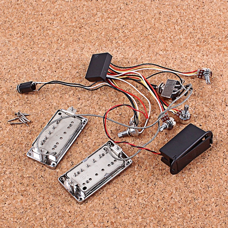 

Active LP Electric Guitar Pickup Humbucker with Electronic Circuit Battery Box