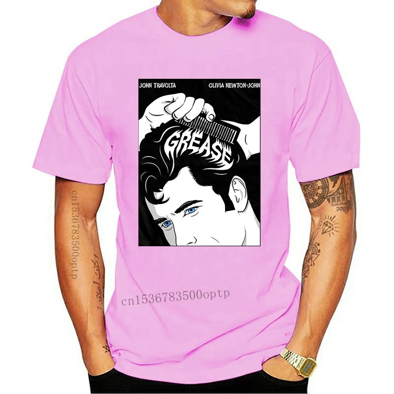 

New Grease V3 Poster 1978 Dtg T-Shirt Black All Sizes S-3Xl Top Christmas Gifts Tee Shirt