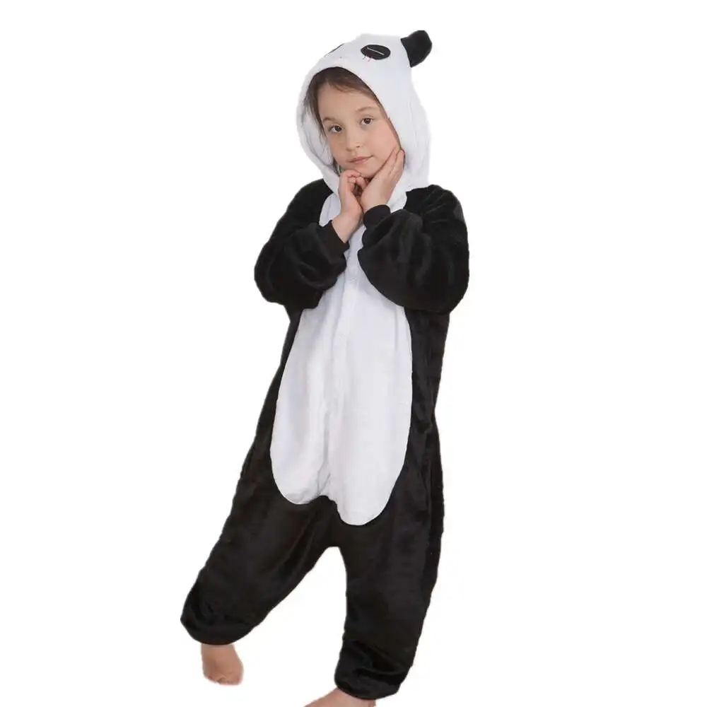 

Cute Animal Pajama Panda Costume Jumpsuit Hooded Kids Onesie Children Kigurumi Women Sleepwear Nightwear