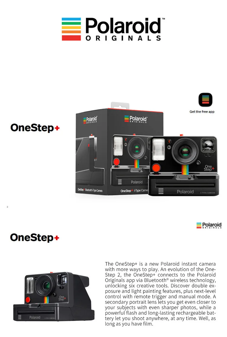 Горячая точка Polaroid фотография Onestep2 VF+ радужной камеры Райдера для Onestep2 в черно-белом цвете