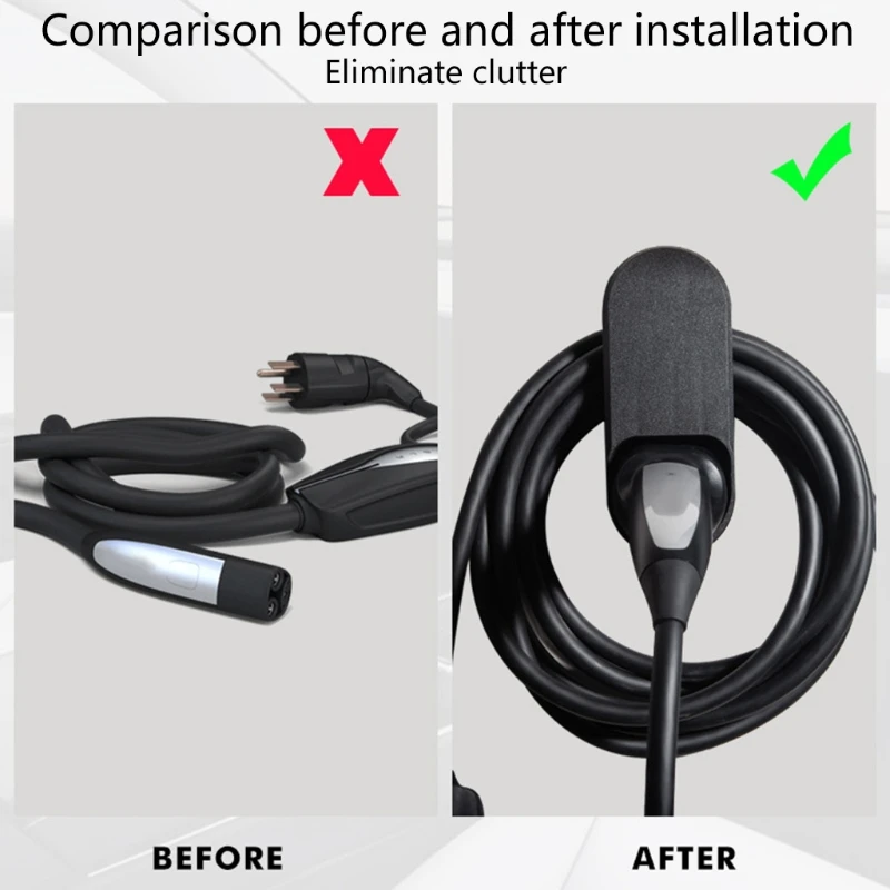 

Car Charging Cable Organizer Wall Mount Charger Holder Adapte For Tesla Model 3 Y98C