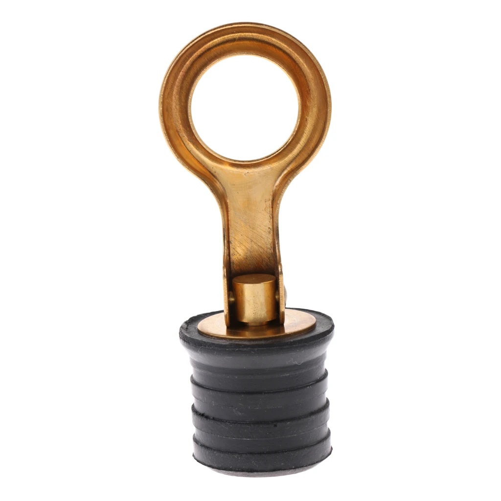 

MagiDeal 1.18" Brass Snap Lock Drain Plug for Boats Livewell Baitwell