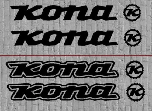 

For 2Pcs Kona Bike Decals Sticker Kit Set MTB DH Downhill Fox Car Styling