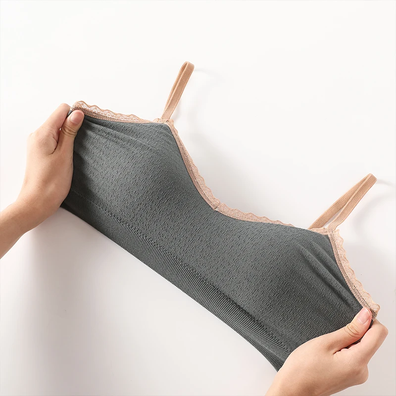 Кружевной топ-бюстгальтер для женщин укороченный топ бесшовное нижнее белье