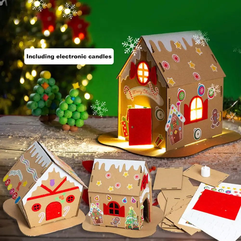 DIY Рождественский светильник ed Little House пластиковый светильник-Свеча на