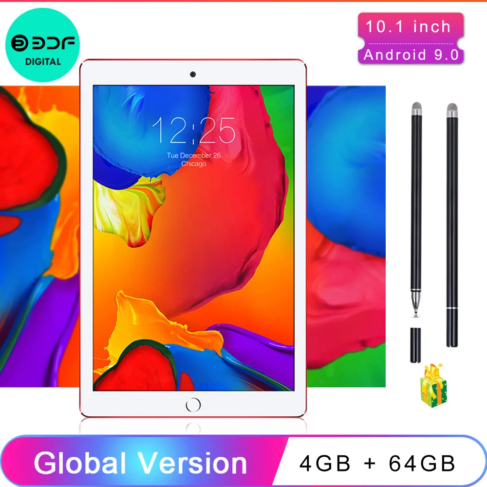 10 1 дюймов Android Планшеты 9 0 ПК 3G 4 аппарат не привязан к оператору сотовой связи Гб +