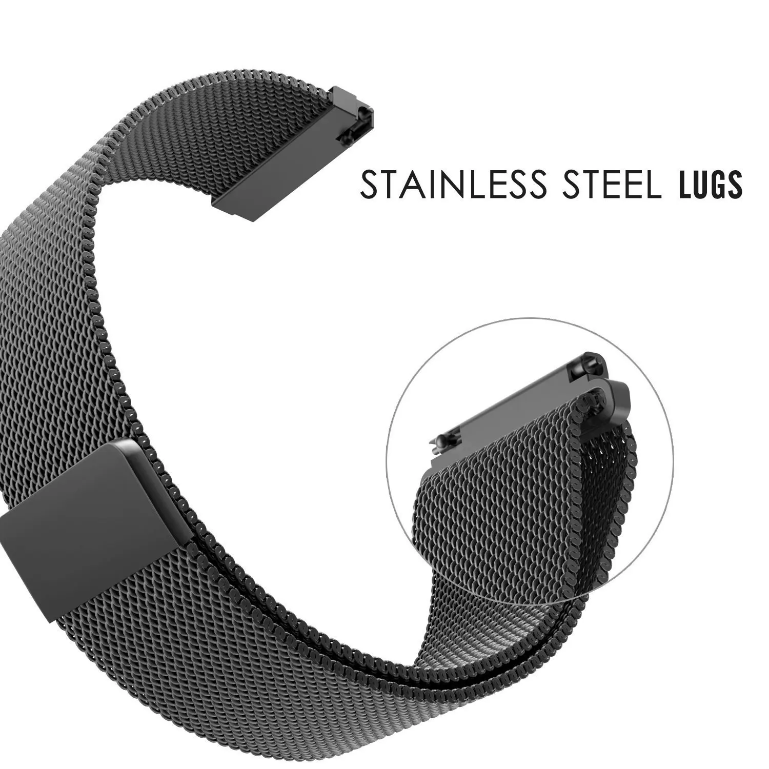OULUCCI 18 20 22 мм браслет для galaxy 42 мм 46 мм часы s2 s3 huawei 2 классические часы GT pro Pebble Time steel Huami Amazfit
