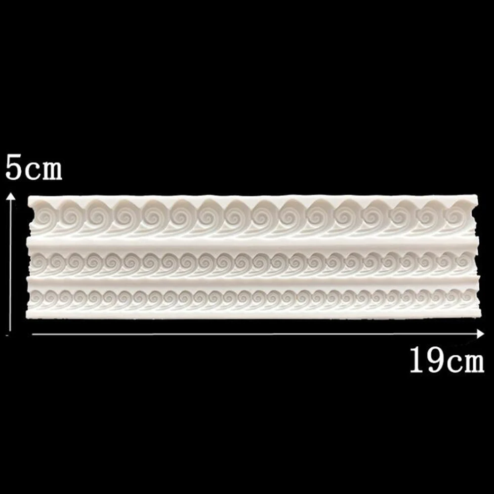 Силиконовый коврик для глазировки в виде морской волны |