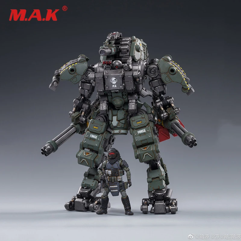 

In stock JOY TOY 1/25 Steel Bone H05 army green color Heavy Firepower Mecha Armor Figure Action 23cm Toy collectible