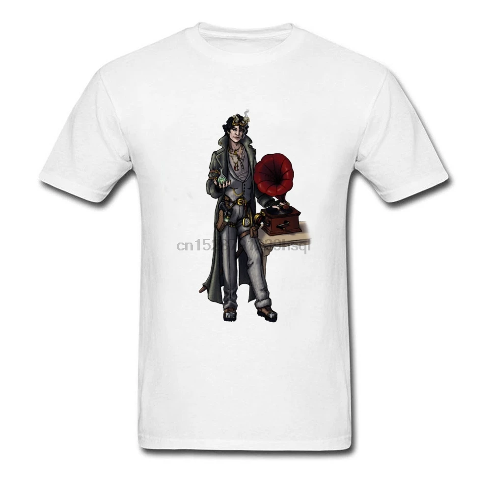 Футболка в стиле ретро стимпанк Мужская футболка с надписью House Music одежда из 100%