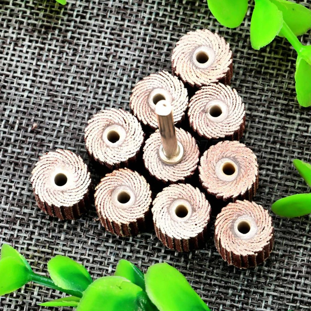 

10pcs 16mm Practical For Rotary Tools 80-600 Grit Sandpaper Durable Woodworking Polishing Accessories DIY Home Grinding Wheel