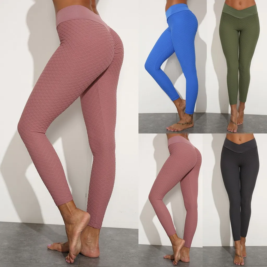 Новинка 2019 женские одноцветные леггинсы для тренировок фитнеса высокой талии
