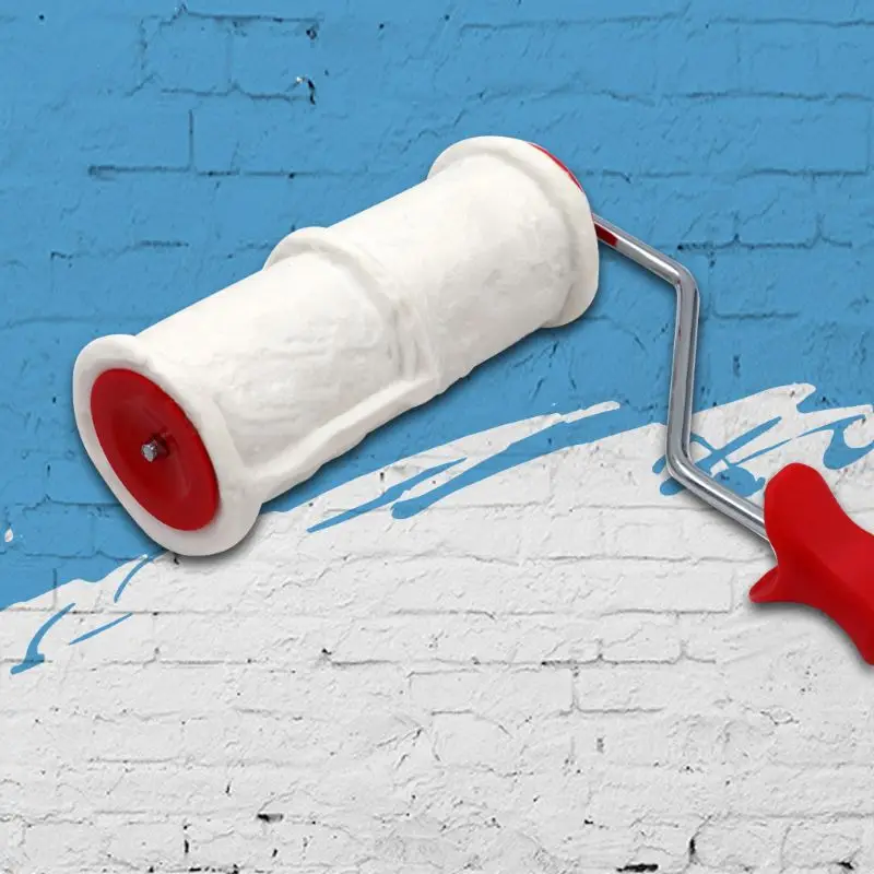 

Pattern Paint Roller Polyurethane Tool Environmental Protection Stamp Painting Decorative Cylinder Tools Imitate Stone for Wall
