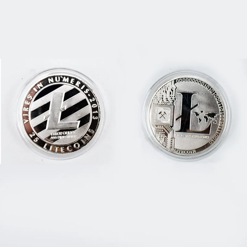 Коллекционные монеты 50 шт./лот Litecoin Юбилейные Монеты сувенирные для криптовалюты
