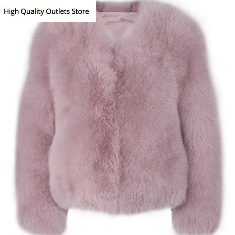 Женская куртка из натурального меха зимняя лисы | одежда