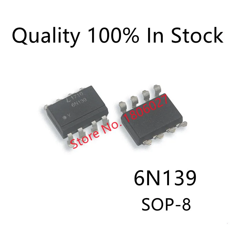 10 шт./лот EL6N137 6N137 6N139 A6N139 HCPL-6N139 SOP-8 высокоскоростной оптрон импортированный новый