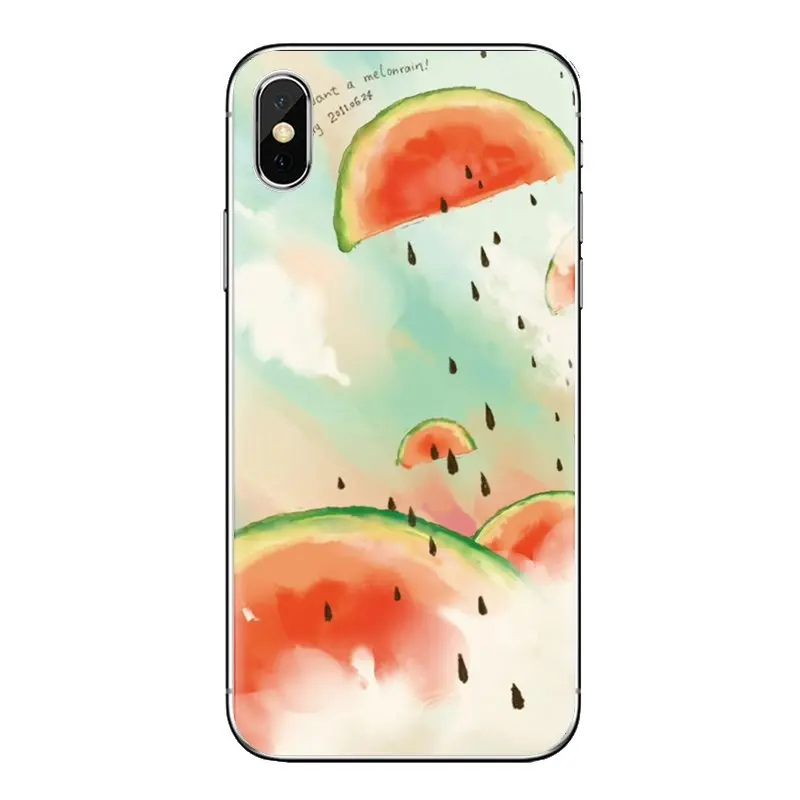 Фрукты Вишня киви арбуз для iPhone XS Max XR X 4 4S 5 5S 5C SE 6 6S 7 8 плюс samsung Galaxy J1 J3 J5 J7 A3 A5 чехол