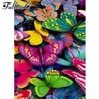 Полноцветная Алмазная 5d мозаика FULLCANG с изображением животных, бабочки, алмазная живопись, полноразмерная круглая вышивка, распродажа, FC2621