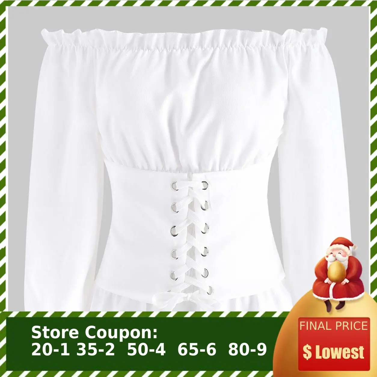 Женская блузка с корсетом kenancy повседневная однотонная приталенная винтажная