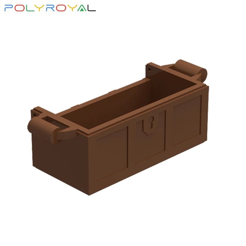 

Детали для конструктора: пиратское сокровище, коробка для хранения, 1 шт., MOC, совместима с брендами игрушек для детей, 4738