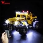 Светодиодный светильник, совместимый с lego 42122, для джипа Wrangler светильник для сборки блоков, игрушки для детей, только свет, без блоков