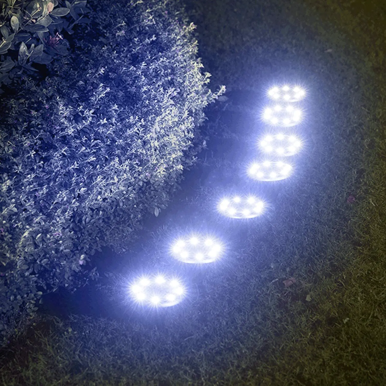 

Soalr Garden Lights Outdoor Lawn Light 16led Solar Pathway Disk Lights Garden Decoration Waterproof Solar Lamp Ground Light