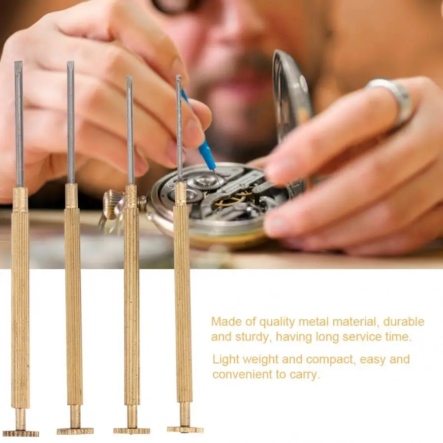 4pcs/Set Watchband Watch Movement Removal Screwdriver Repairing Accessory Tool Small Set Repair I | Наручные часы