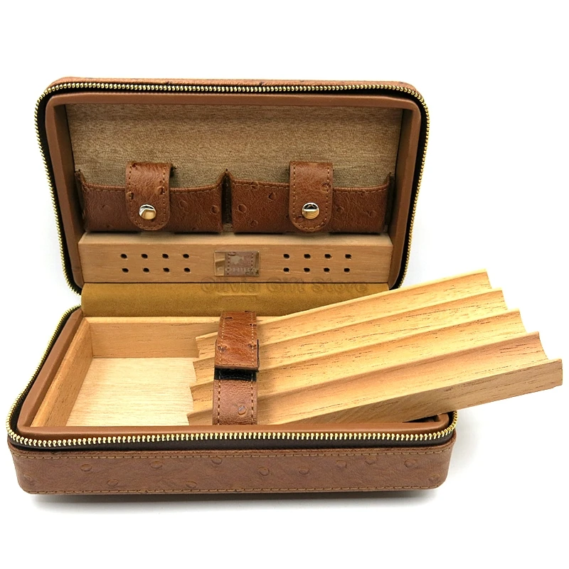 Cohiba кедровая древесина сигары Humidor кожаный чехол для сигар коробка с зажигалкой