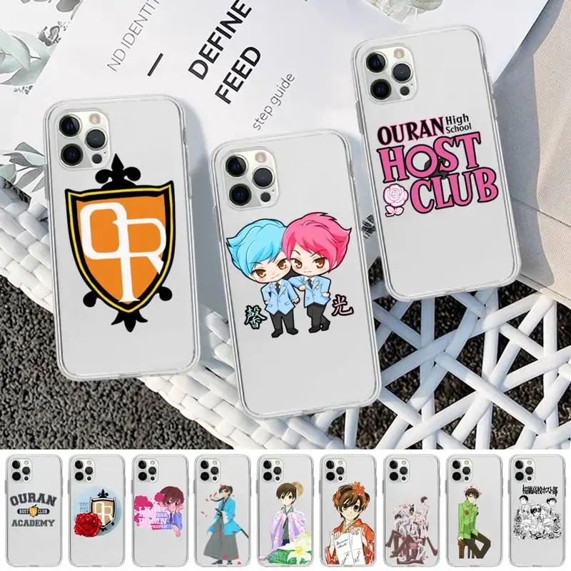 

Ouran High School Host Club Phone Case for iPhone 13 12 mini 11 pro Xs max Xr X 8 7 6 6s Plus 5s cover