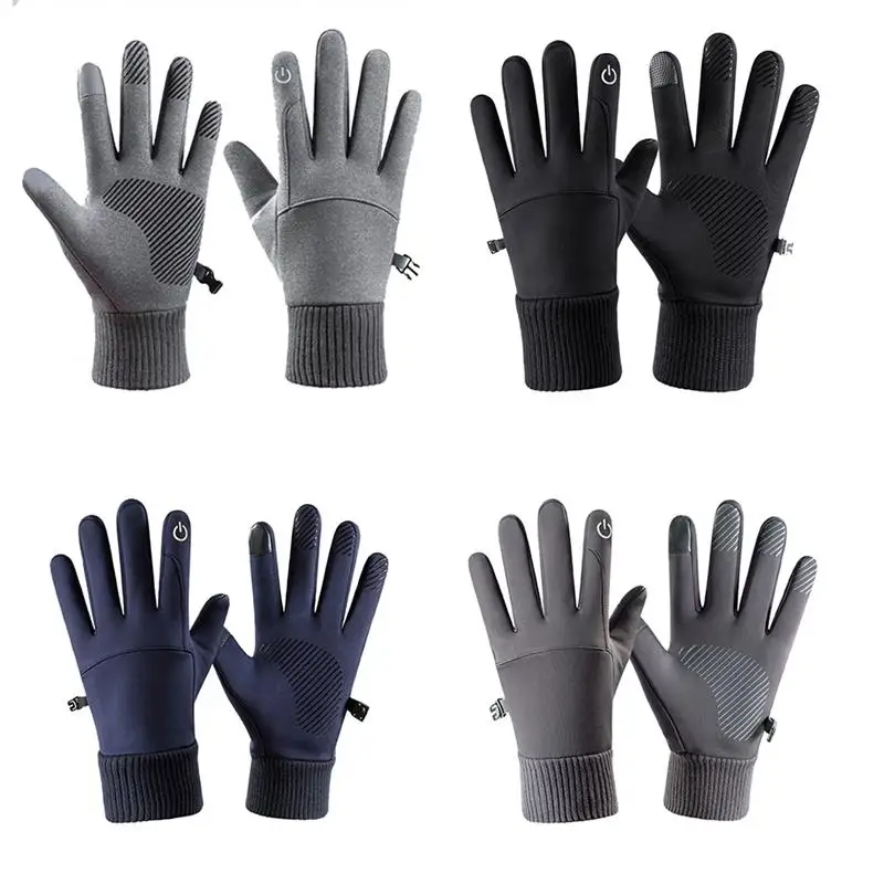 

Motorcycle Gloves Winter Warm Gloves Touch Screen Windproof Gloves Waterproof Anti-slip Sports Cycling Gloves for Hiking Skiing