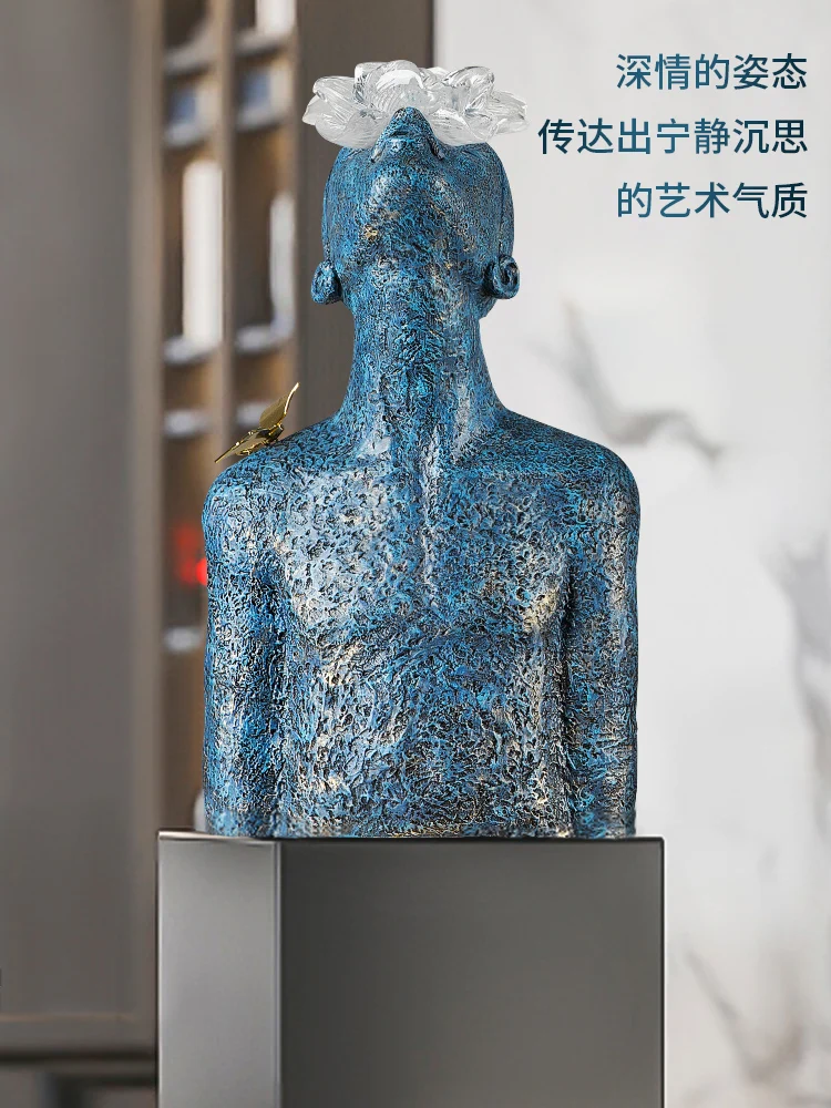 

Creative Modern Abstract Figure Art Sculpture Decoration European Light Luxury Living Room Office Bust Sculpture Home Decoration