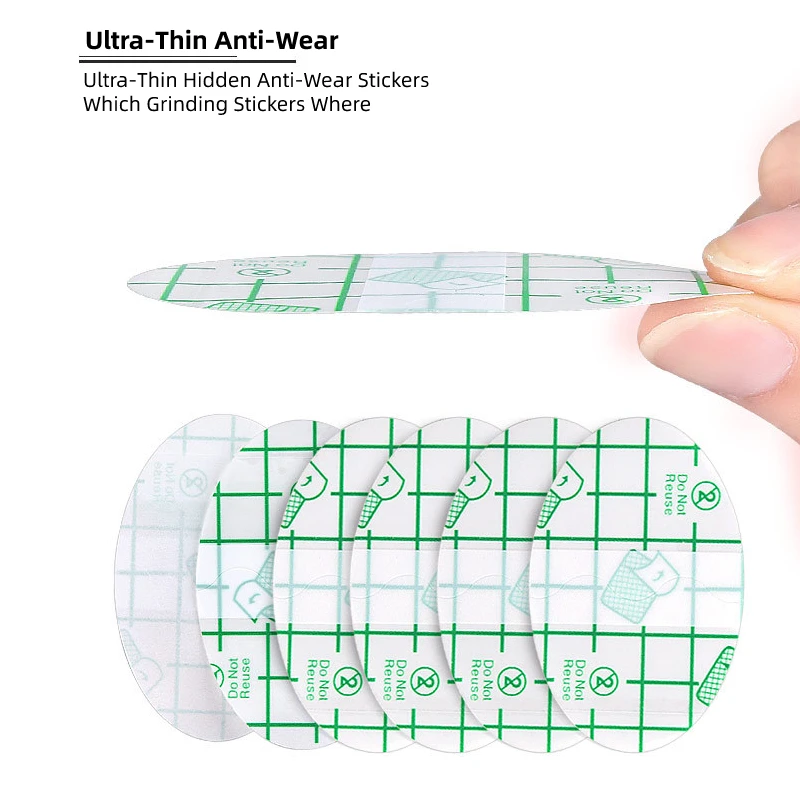 

50 Pcs Female Foot Finger Care ProtectorAdhesive Invisible Waterproof Back Heel Anti-Wearing Sticker Patch Pedicure Tools