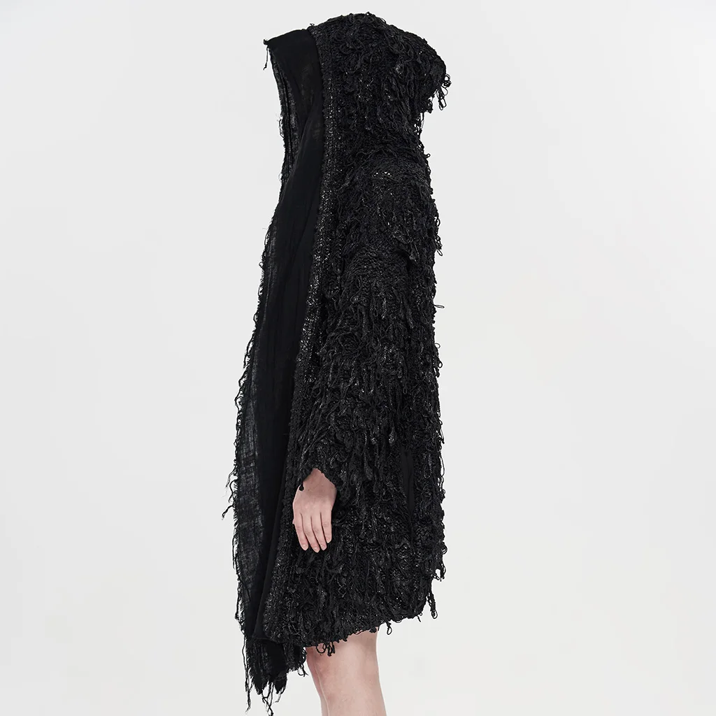 Кардиган женский зимний свободный теплый в готическом стиле |