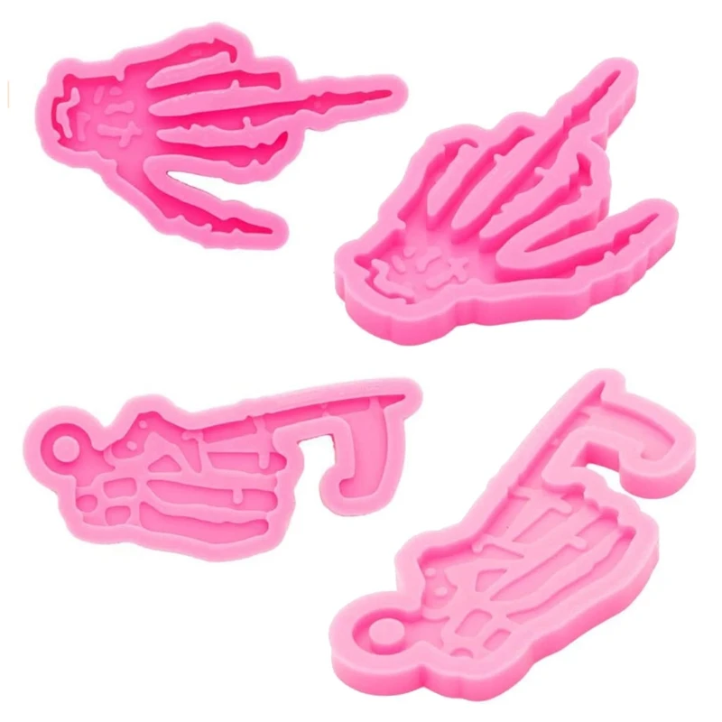 

Ghost Hand Resin Casting Mold Skull Hand Keychain Pendant Resin Mold Craft Tools Jewellery Making Mould Epoxy Resin Mold