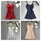 Женские ночные рубашки, сексуальная ночная рубашка, кружевная Лоскутная камисола, нижнее белье, ночная рубашка, свадебная шелковая одежда, одежда для сна, ночная рубашка, одежда