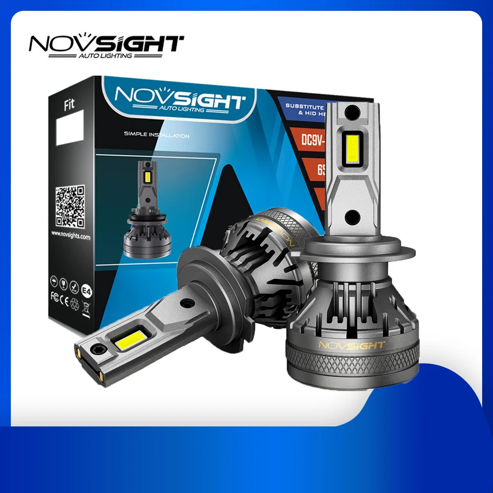 

NOVSIGHT H7 LED Canbus Car Light H11 led Headlight Bulbs H4 Turbo Auto Lamp H13 9005 9006 HB3 HB4 Headlamp H3 Fog Lights 22000LM