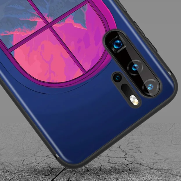 

Funny Cute Cartoon Character For Huawei P50 P40 P30 P20 P10 P9 P8 Lite Mini E 5G Pro Plus Black Phone Case