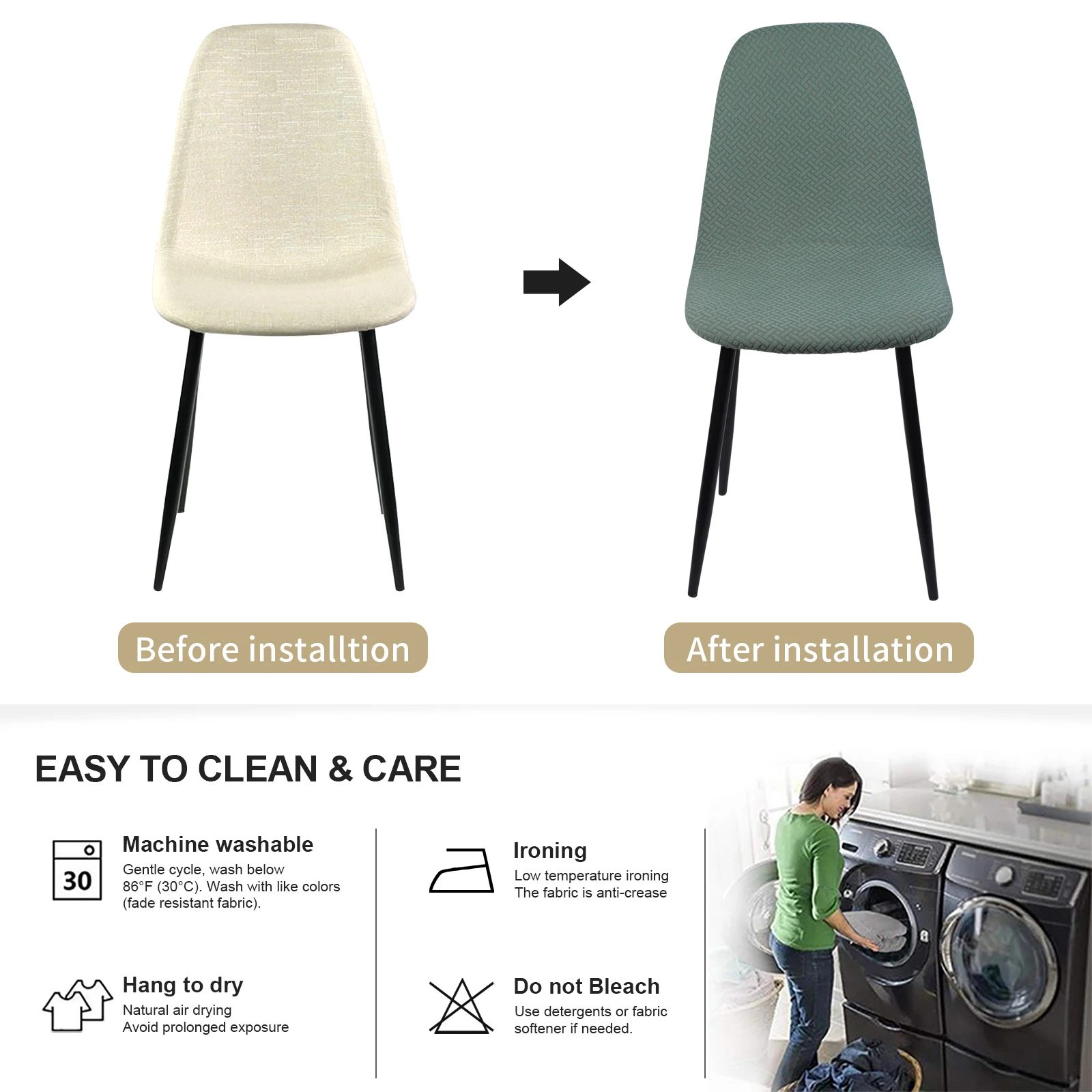 1/2/4/6 штук жаккардовые сиденья для стула раковины съемным безрукий оболочки