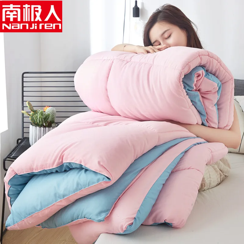 New Style Thick And Warm Quilt Winter Duvet Bread Shape Comforter Bed Set Blanket Luxury Printing 100% Feather Fabric Comforter