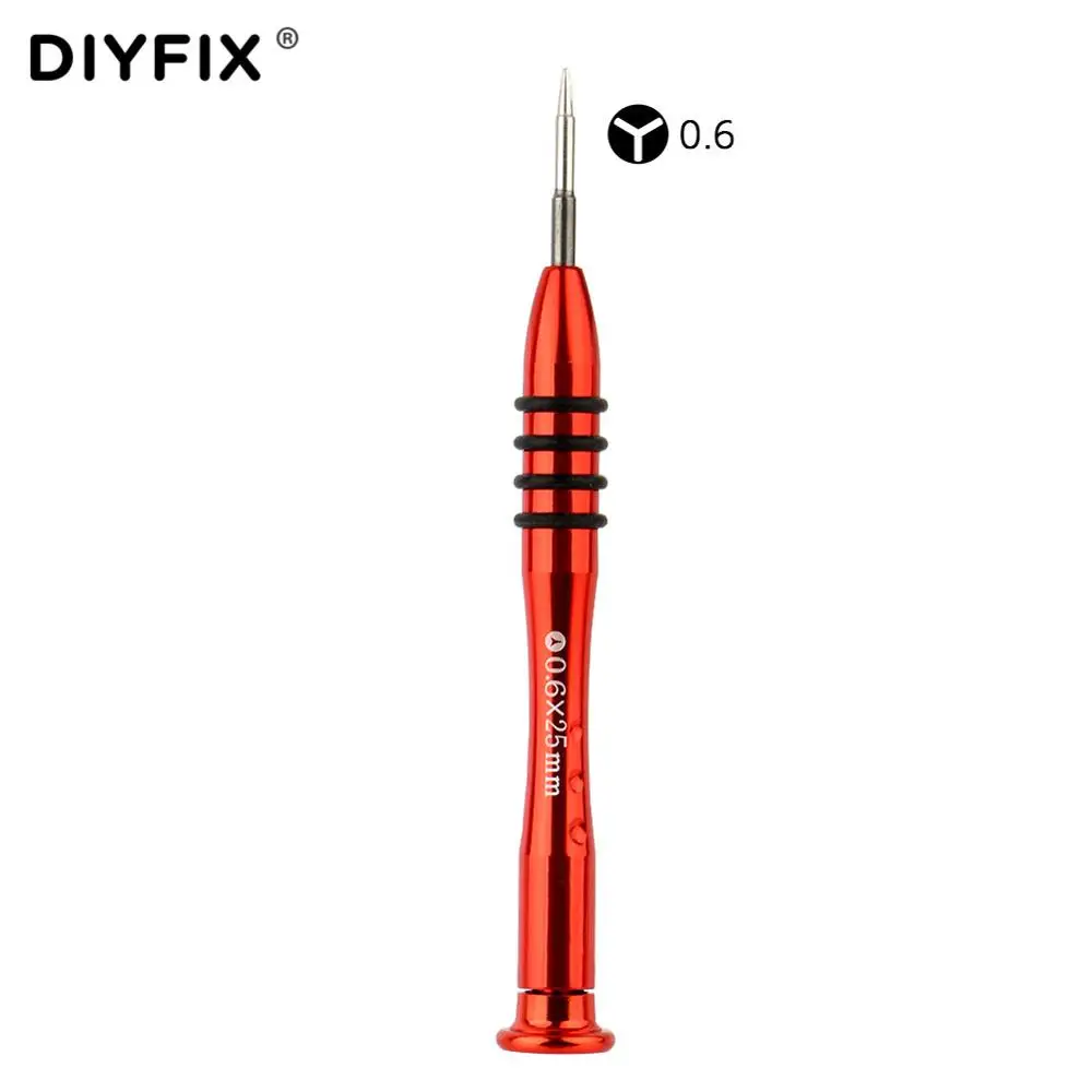 DIYFIX 1 шт. Магнитная Прецизионная отвертка P2 P5 Pentalobe 1,5 Cross Y0.6 для iPhone XS Max XR открытые разборные ремонтные инструменты - Цвет: Y 0.6