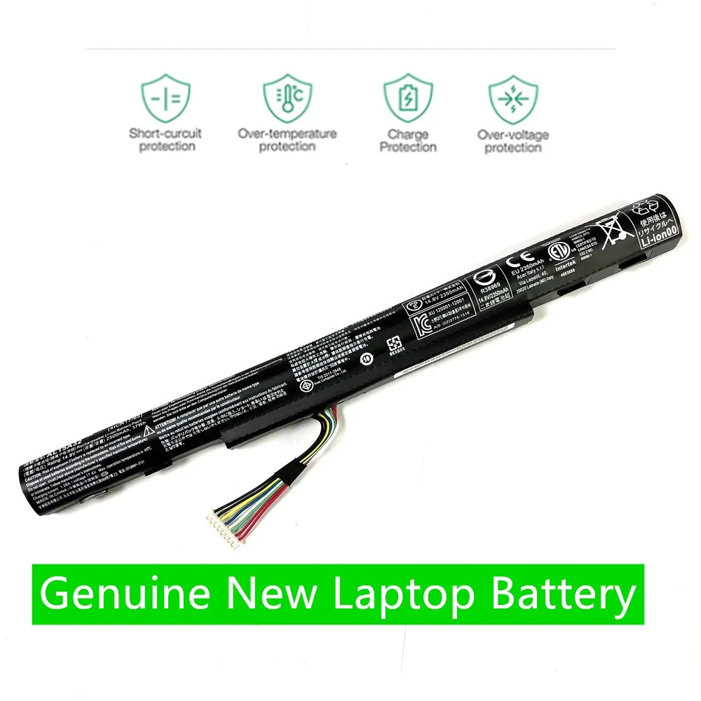 HKFZ 37Wh 14 8 в натуральная AL15A32 ноутбук Батарея для Acer Aspire E5 473G 573G 553G серии 4ICR17/65