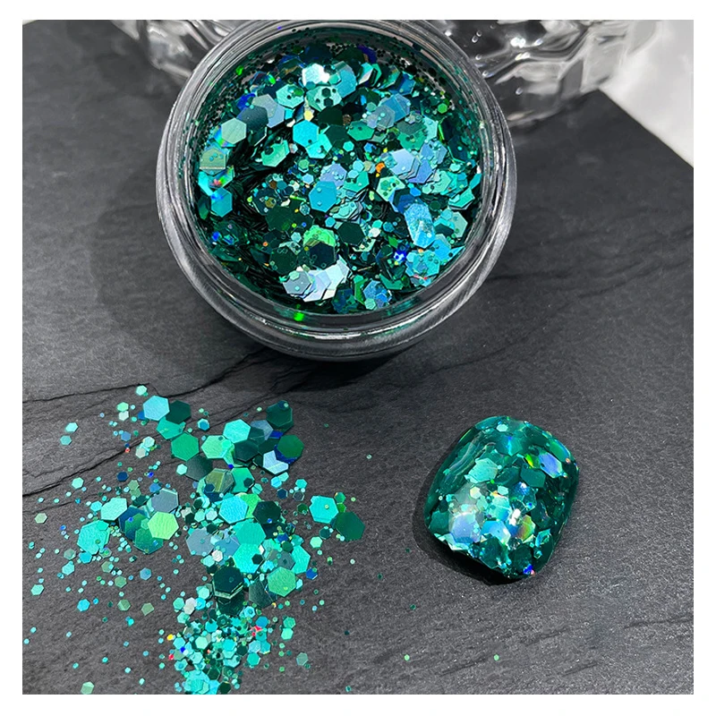 Новые украшения для дизайна ногтей блестки лазерные разноцветные смешанные