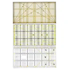 Прямоугольная DIY стеганая швейная Лоскутная линейка для выровненных ног, сетка для резки, индивидуальные весы, лоскутные измерительные правила, швейные инструменты