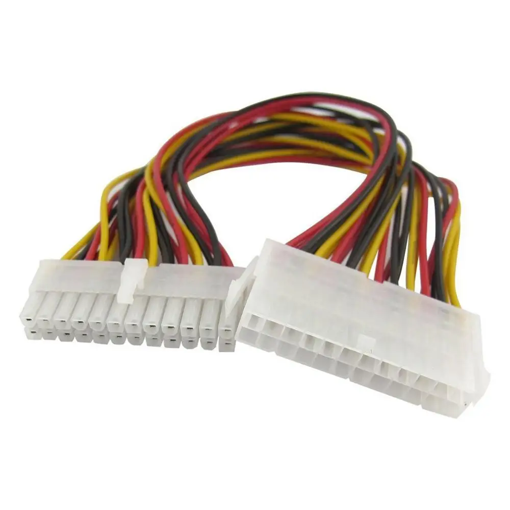 Удлинительный кабель питания ATX 30 см 24 контактный разъем папа мама для