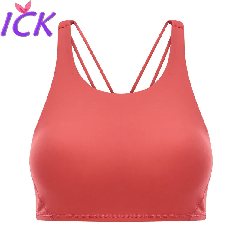 

New Backless Cross-strap Sport Bra with A Skin-friendly Twist and A Round Neck Sport Bra for Womenlingerie lingerie