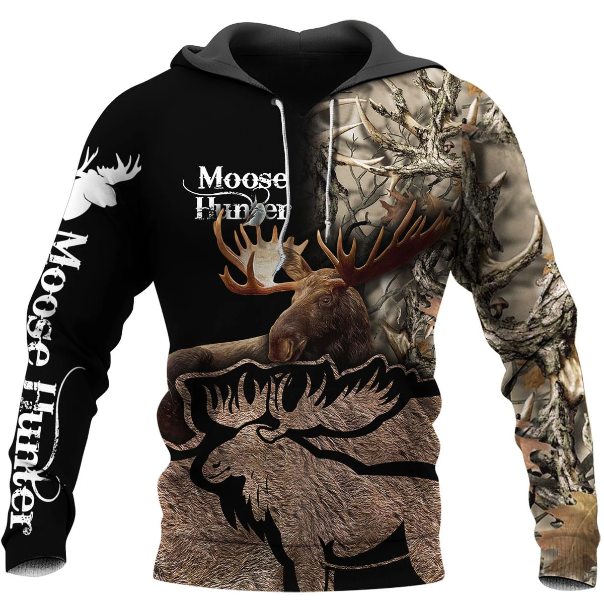 

Beautiful Moose Hunter Camo 3D All Over Printing clothing new fashion unisex casual sweatshirt for man and women