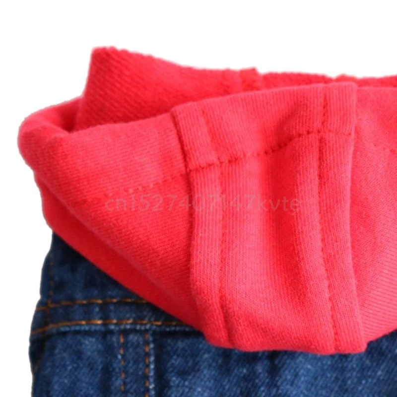 Синяя джинсовая куртка с капюшоном для кошек и собак жилетка маленьких щенков