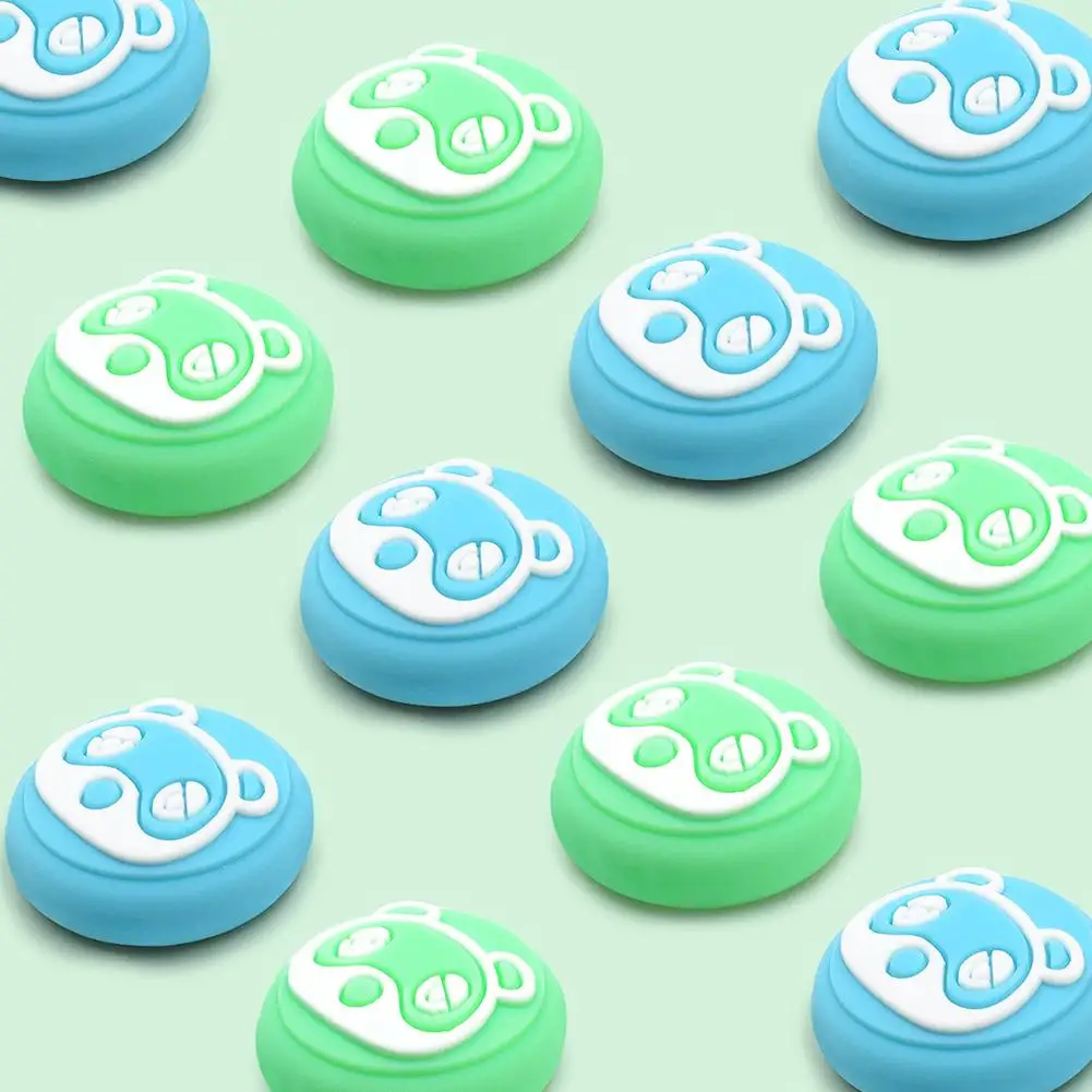 

4PCS Silicone Animal Bear Pad Thumb Stick Joystick Cover For Nintendo Switch NS Lite Joy-Con Controller Thumbstick Case