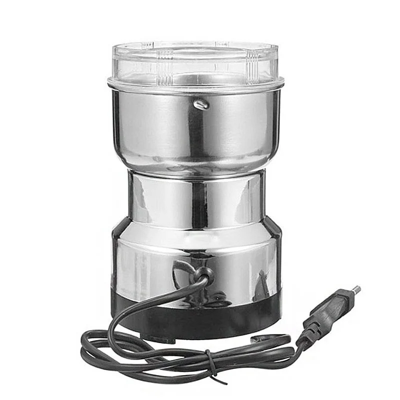 

New Electric Stainless Steel Coffee Bean Grinder Home Grinding Milling Machine 220V Coffee Beans Grind Kitchen Accessories for N